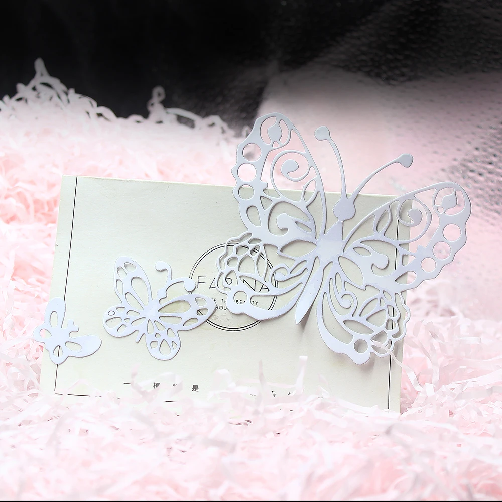 3 шт./компл. металлический трафарет в форме бабочки для рукоделия скрапбукинга