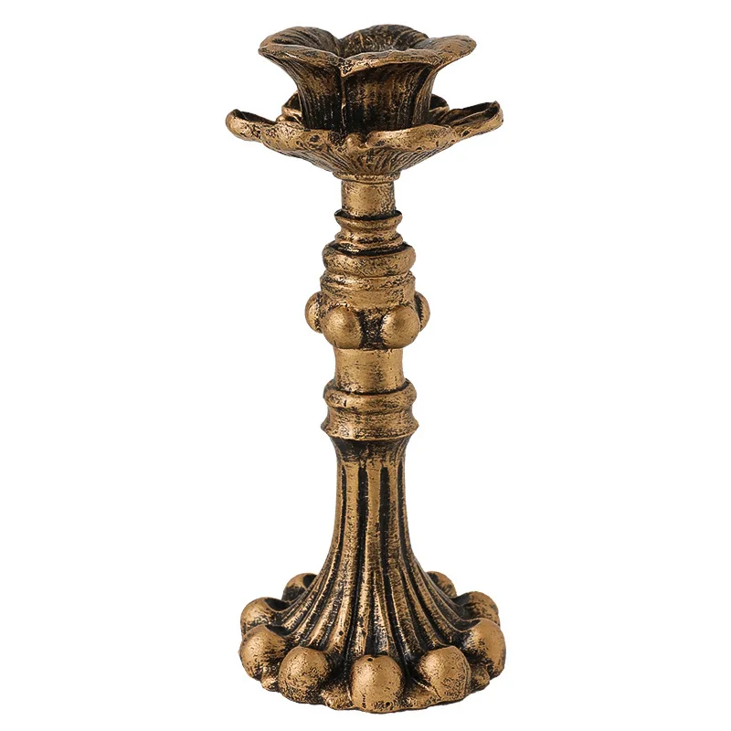 

Luxury Retro Candle Holder Stand Elegant Simple Table Centerpiece Candle Holder Romantic Dinner Hotel Bougeoir Home Decor DF50ZT