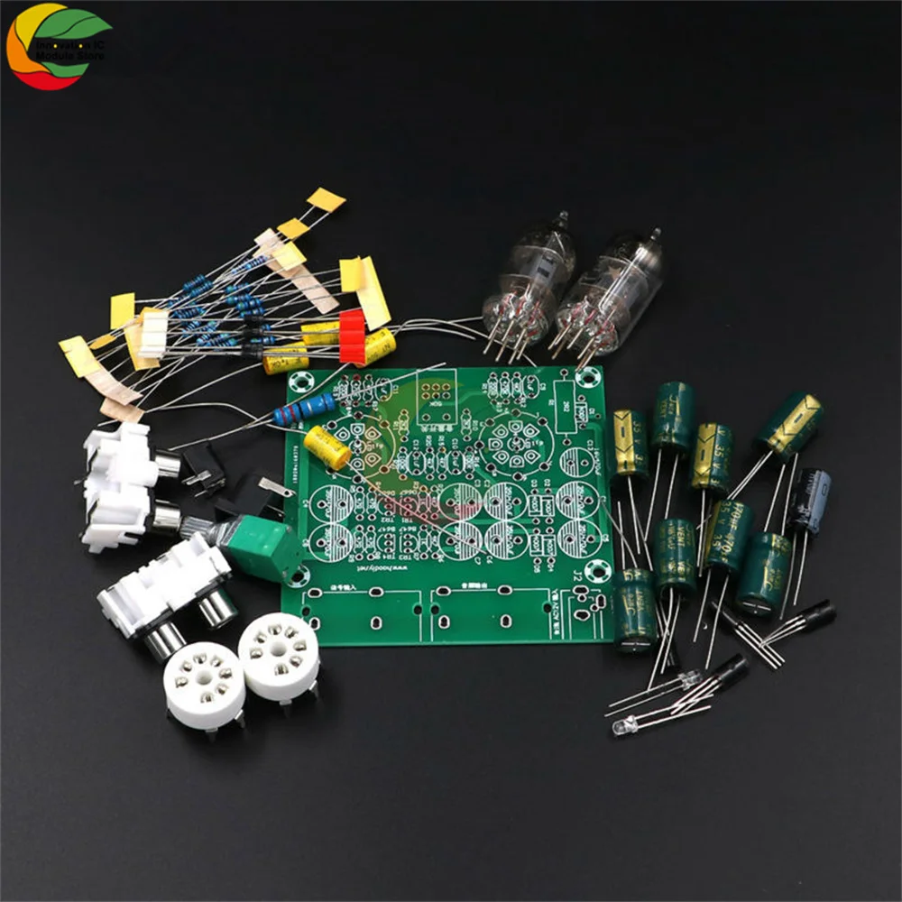 DIY Kit переменного тока 12V 6J2 трубка лихорадка Предварительный усилитель