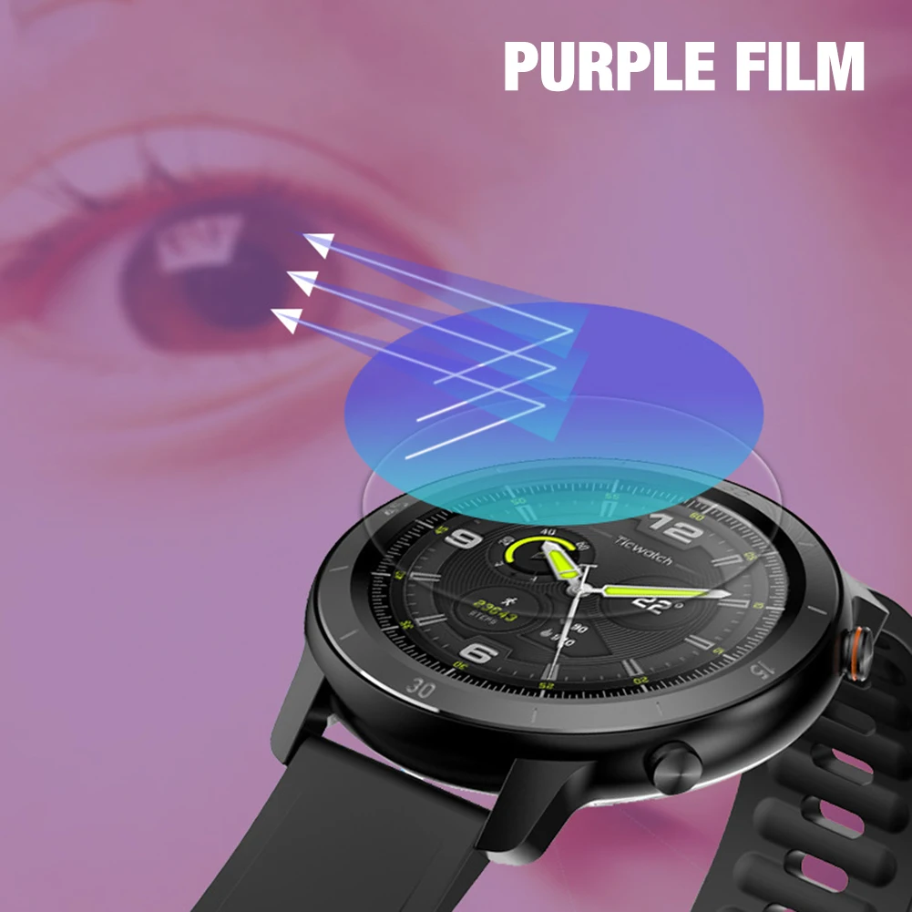 

Hydrogel Protective Film High Definition Waterproof Soft Tempered Film Perfect Protector For TicWatch GTX Watch Protective Film