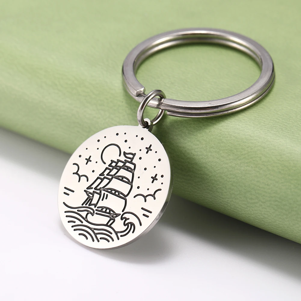 Круглая жизнь парная влюбленная узор отпуск парусное кокосовое дерево Подвеска