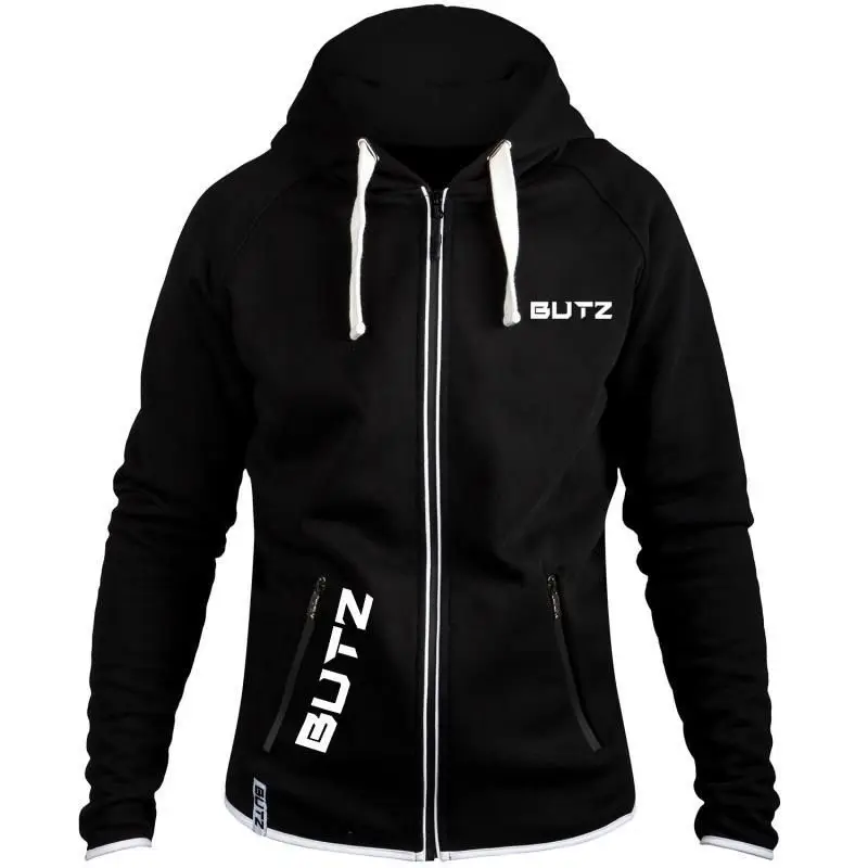 

Spring and Autumn men's jacket jacket casual sports sweatshirt men's cardigan hooded fitness coat men custom