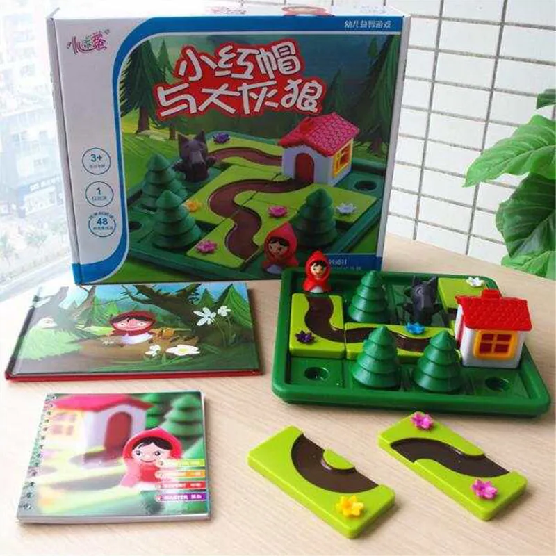 

Little Red Riding Hood Smart Iq Challenge Board Games Puzzle Toys For Children With English Solution Speelgoed Brinquedo Oyunc51