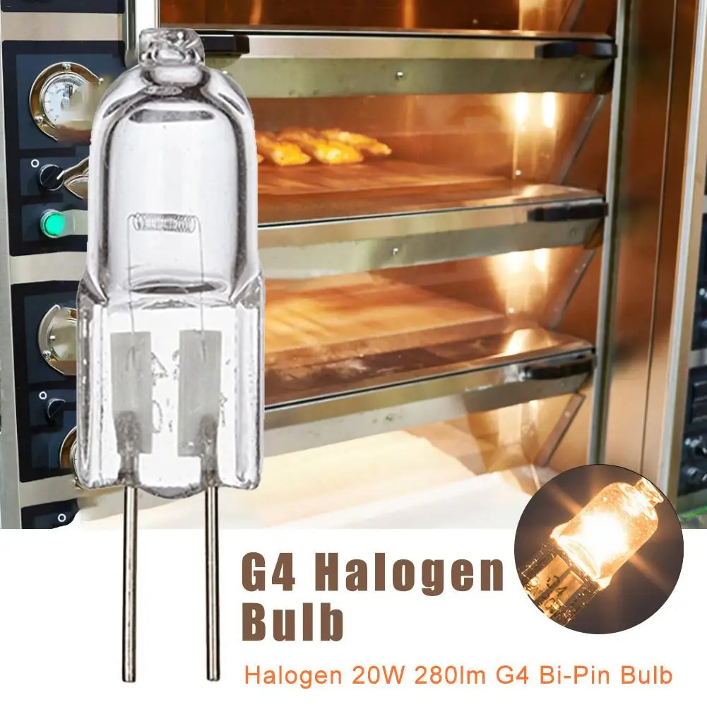 

20W 12V 2600K Oven Light Bulb High Temperature Resistant Durable Halogen Lamp Bulb Appliance Replacement Bulb For Oven Stove