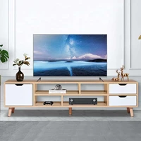 55 modern tv cabinet with drawers tv stands living room furniture shelf storage organizer for home tv storage shelves