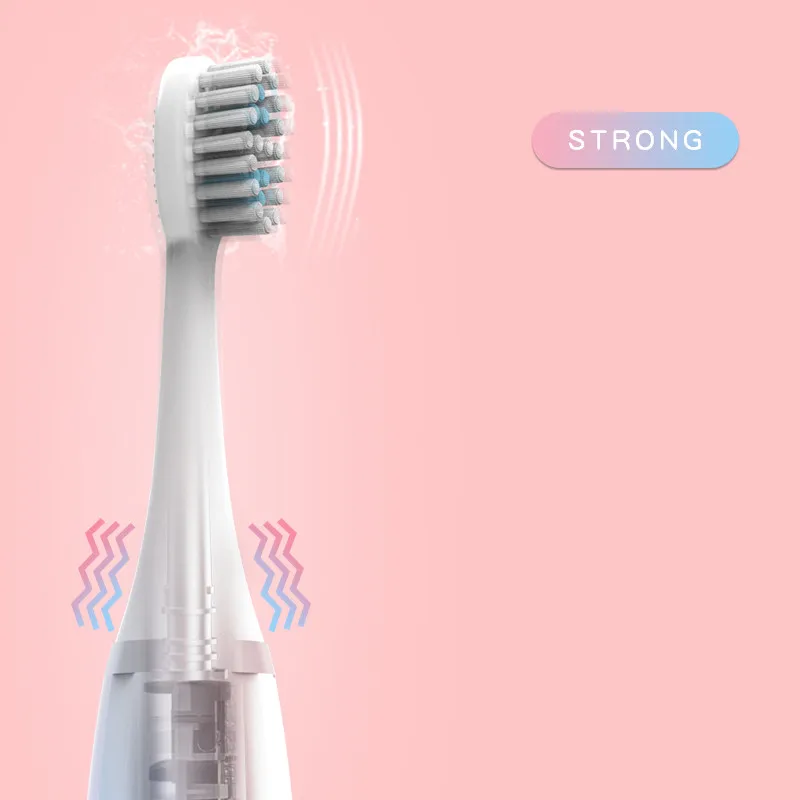 

New Electric Toothbrush Sonic Wave Battery Top Quality Smart Chip Toothbrush Head Soft Replaceable Whitening Tooth Brush