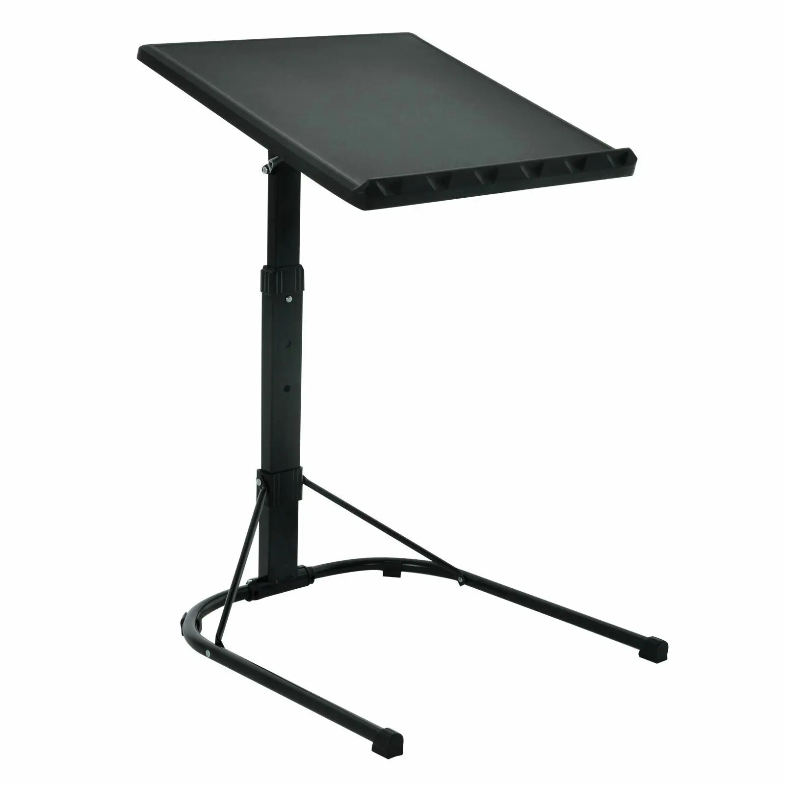 

Black Laptop Table Folding Adjustable Portable Studying Desk Stand Dinner Tray