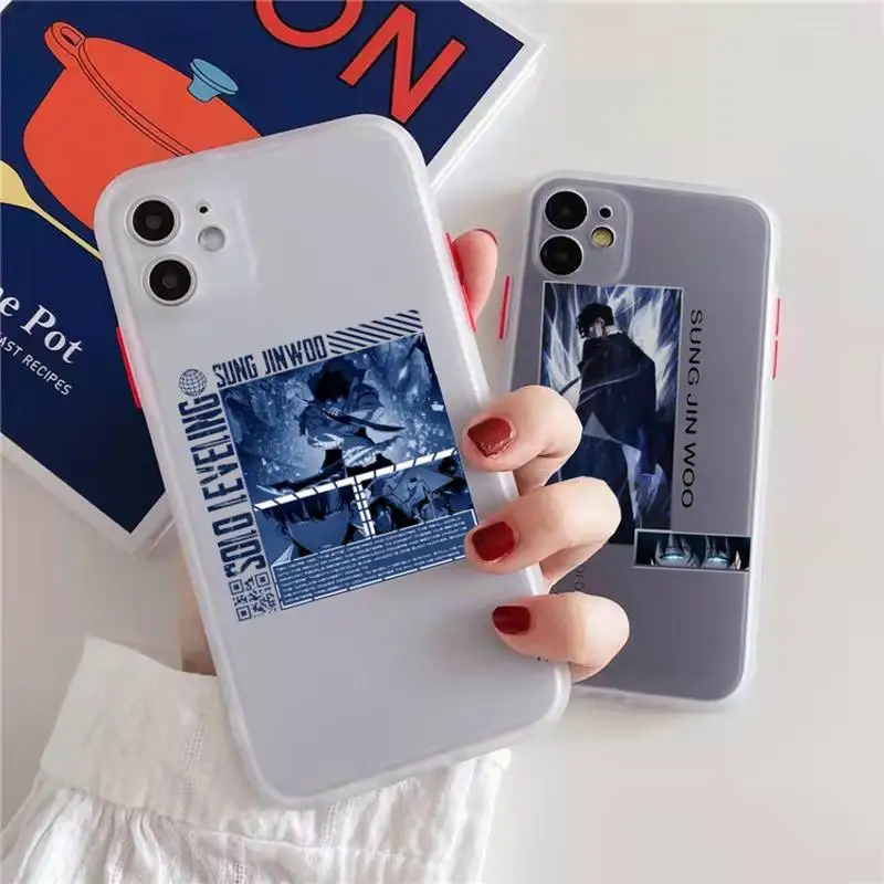 

solo leveling Phone Case matte transparent For iphone 7 8 11 12 13 plus mini x xs xr pro max cover