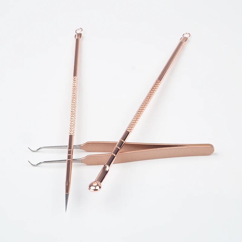 Горячее предложение 1 набор нержавеющая сталь золотой экстрактор иглы для