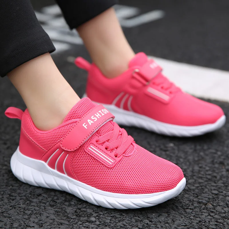 Дышащая сетчатая мягкая детская обувь модная повседневная для девочек