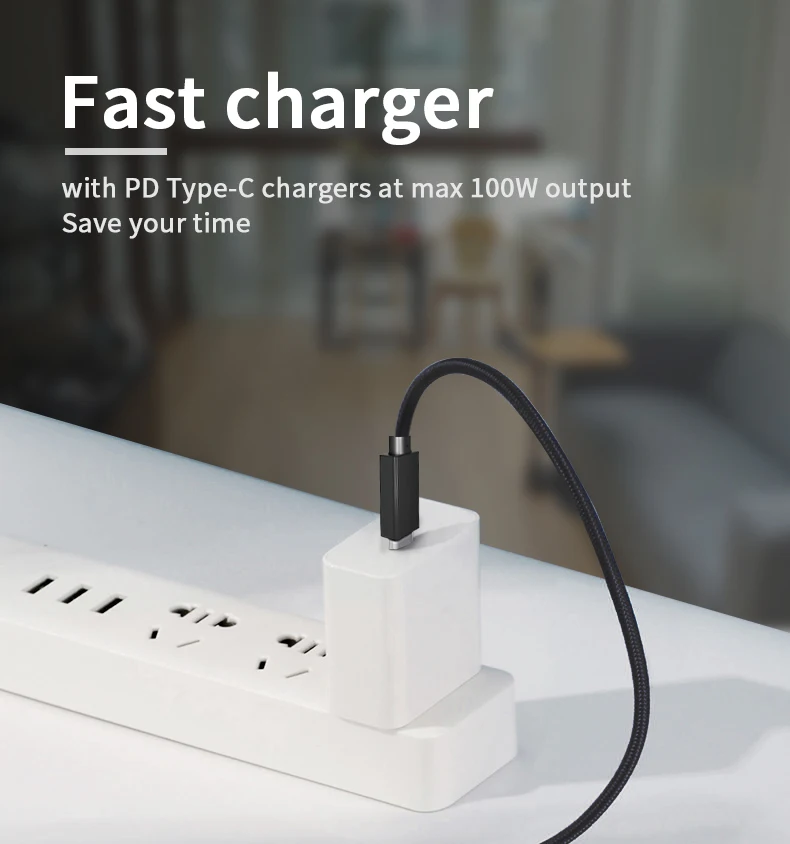 Кабель USB C к Type для телефонов Android быстрая зарядка 5А 100 Вт PD ноутбуков устройств