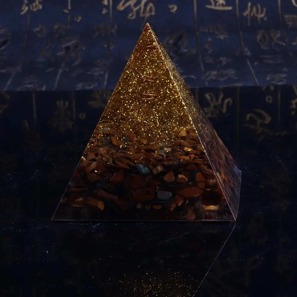 Orgonite энергии пирамиды маятник натуральными аметистами тигр глаз камень искусные