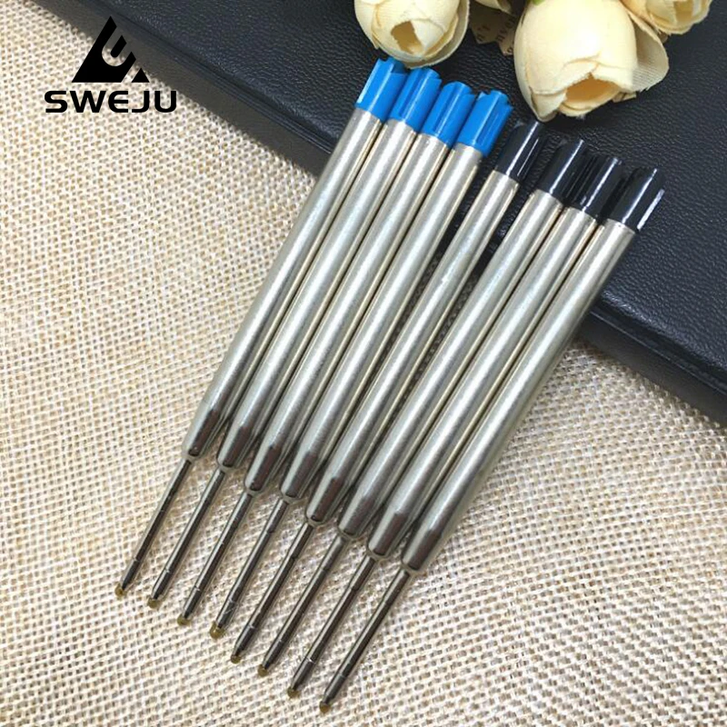 10 шт./лот гелевые стержни 1 0 мм синие Черные шариковые чернила Роскошные