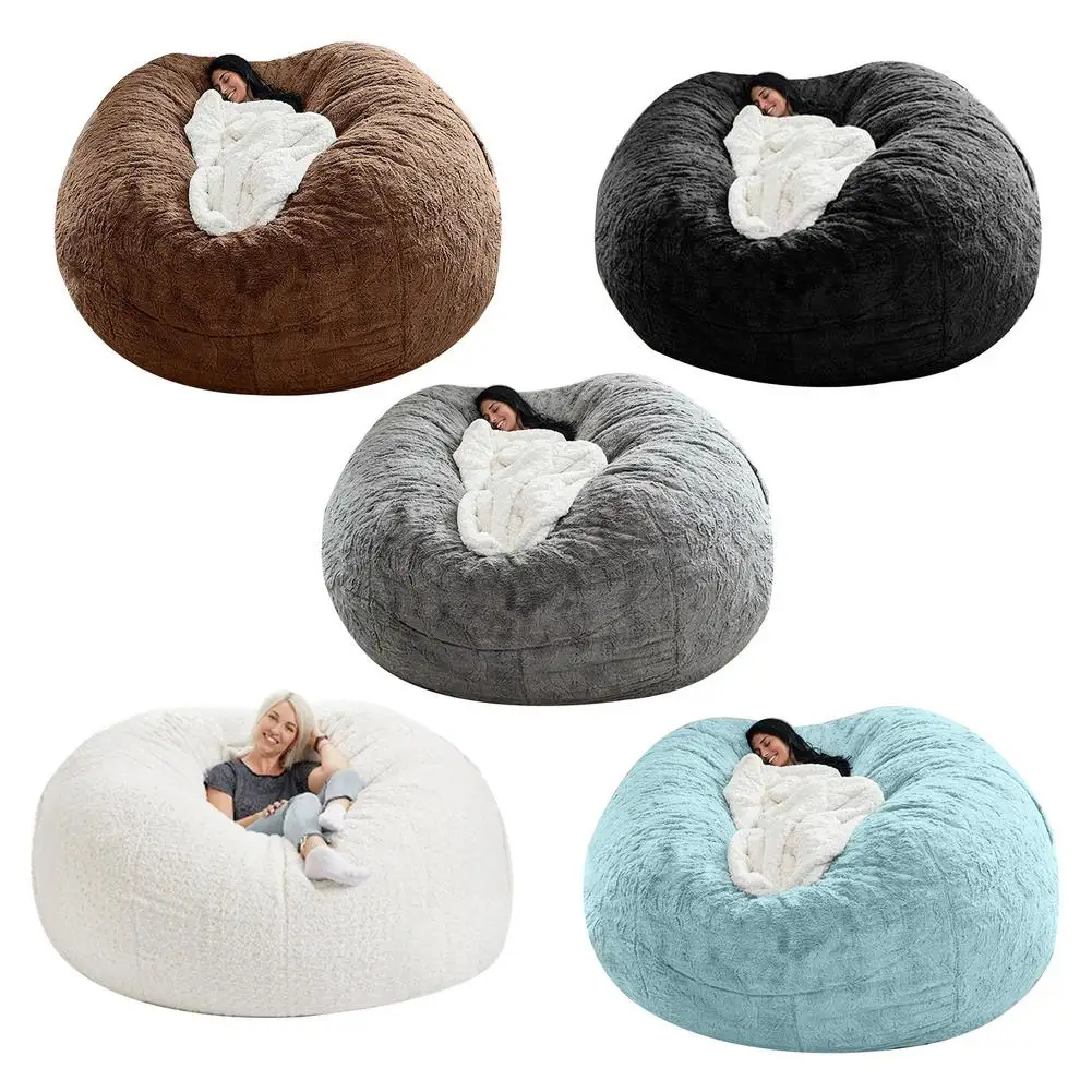 

Chair Sofa Cover Without Filler/Inner Comfortable Lazy Sofa Cover Bean Bag Pouf Puff Couch Tatami Living Room Furniture Cover