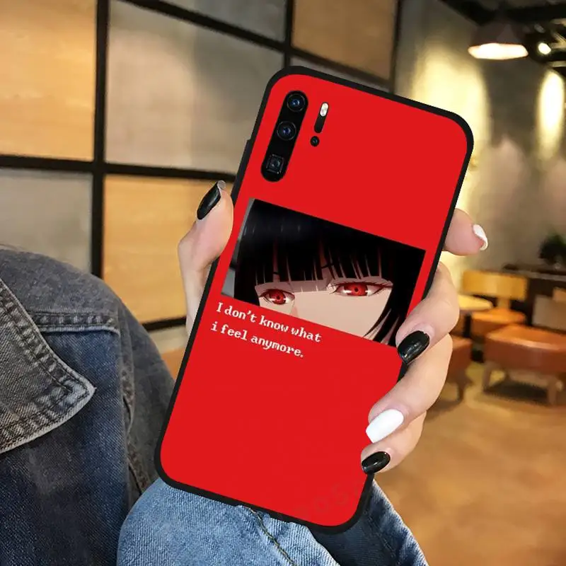 

Sad Japanese Anime Aesthetic Phone Case For Huawei P 9 8 10 40 Mate 30 Honor 8 8A 20 20s 9x nova 6se 5t Y9s PSMART lite pro 2017
