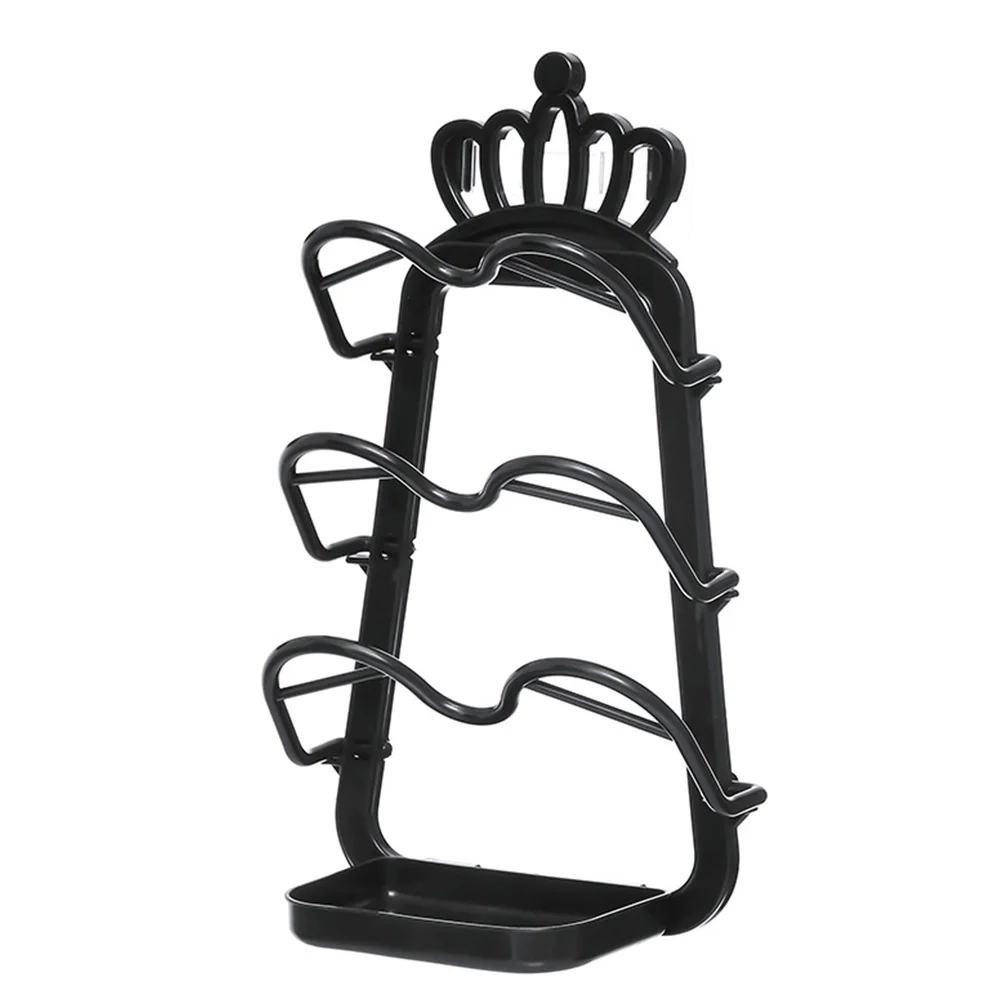 

39 * 22cm Plastic Storage Shelf Wall Mounted Pot Lid Holder Non-punched Wall