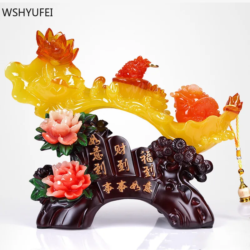 Традиционные украшения по фэн шуй из смолы для гостиной на удачу подарки