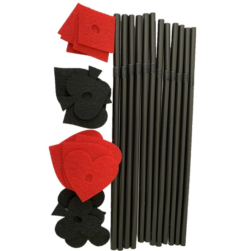 Казино покера соломы держащих букет невесты на свадьбе и события аксессуары для