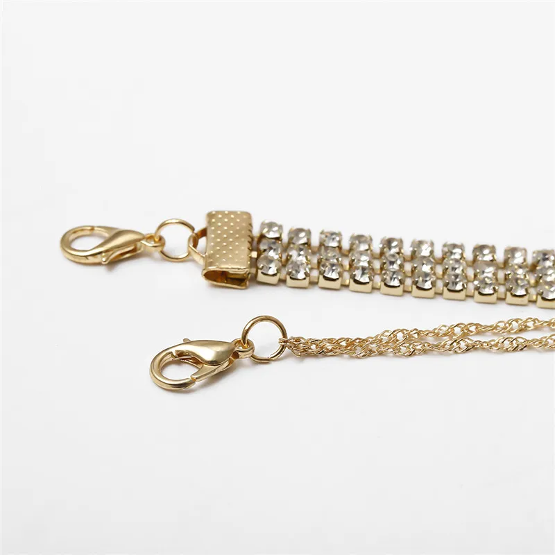 

Luxury Multilayer Clear CZ Tennis Chain Butterfly Choker Necklace Women Iced Out Bling Chain Rock Hip Hop Necklaces Jewelry