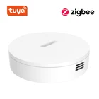 Умный датчик температуры и влажности Tuya ZigBee 3,0 на батарейках для Alexa Google Assistant Tuya Zigbee Hub Smart Home
