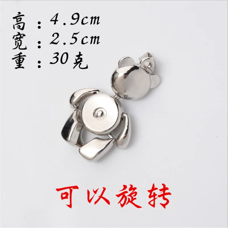 

Creative Bear Hip-hop Robot Pendant Men and Women Trend Couple Sweater Chain Necklace Accessories Clavicle Chain Wholesale