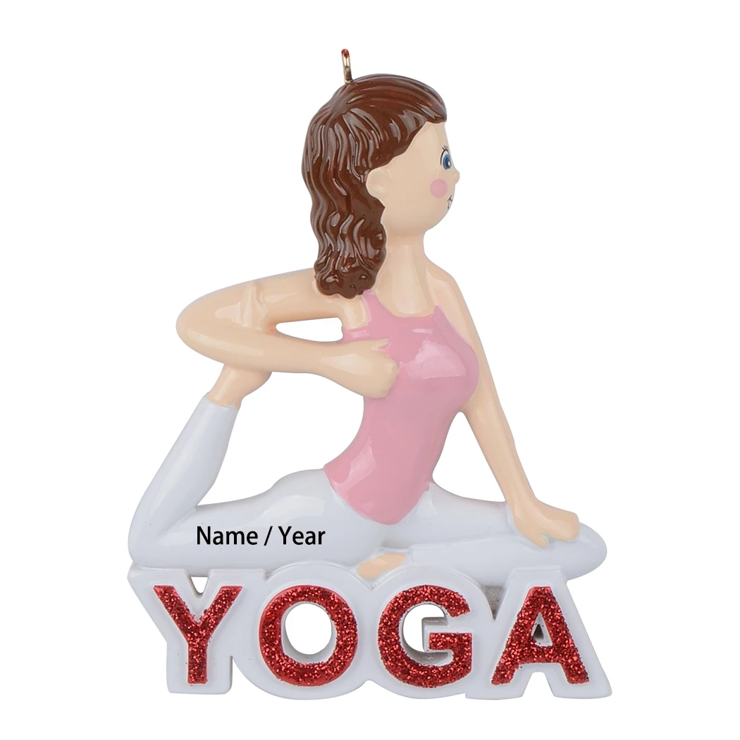 

MAXORA Йога орнамент для девочки по заказу покупателя ручная работа украшение в виде елки рождественские украшения для ручной работы сувенир ...