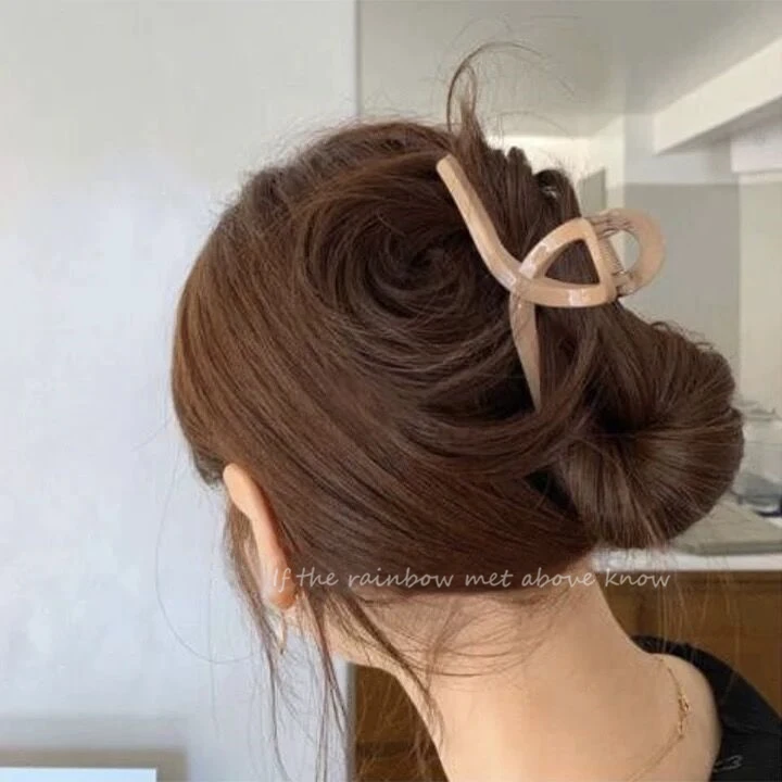 

INS/Элегантные Макарон Цвет Ванна волосы коготь Акула Заколки большой дизайн простой задняя крышка головки зажим для волос, головной убор