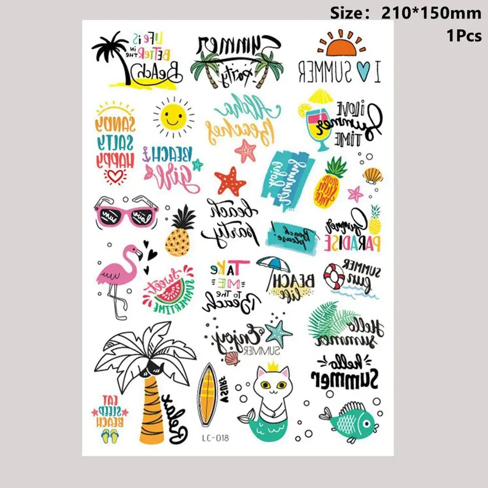 Animals Stickers 7 Taoup 1 шт. пластиковые ананас Пальма розовые очки Фламинго летние тропические вечерние принадлежности Гавайские вечерние украшения сувениры для свадьбы - Цвет: Animals Stickers 7