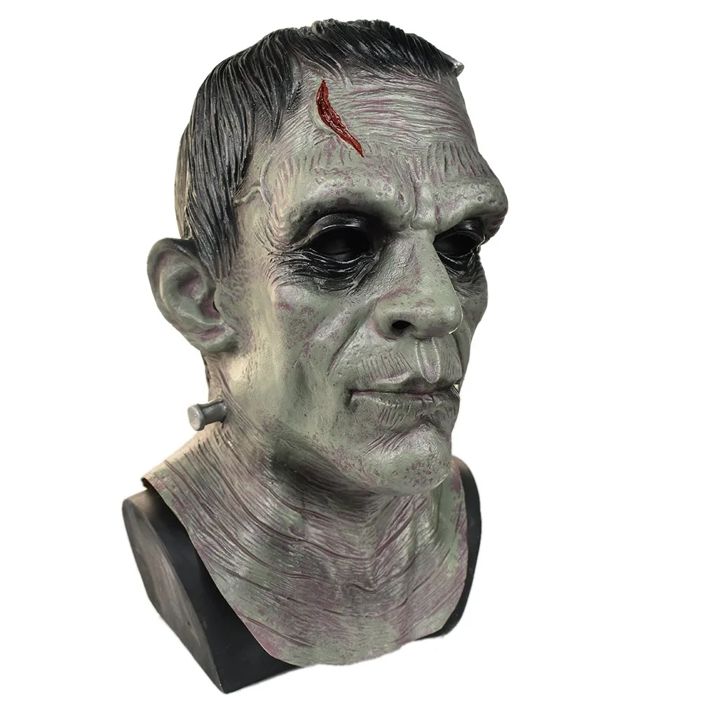 Латексная Маска Frankenstein Монстр страшные маски маскарад вечеринка Хэллоуин костюм
