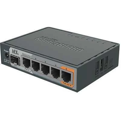 Роутер MikroTik RB760iGS 10/100/1000BASE-TX черный | Компьютеры и офис