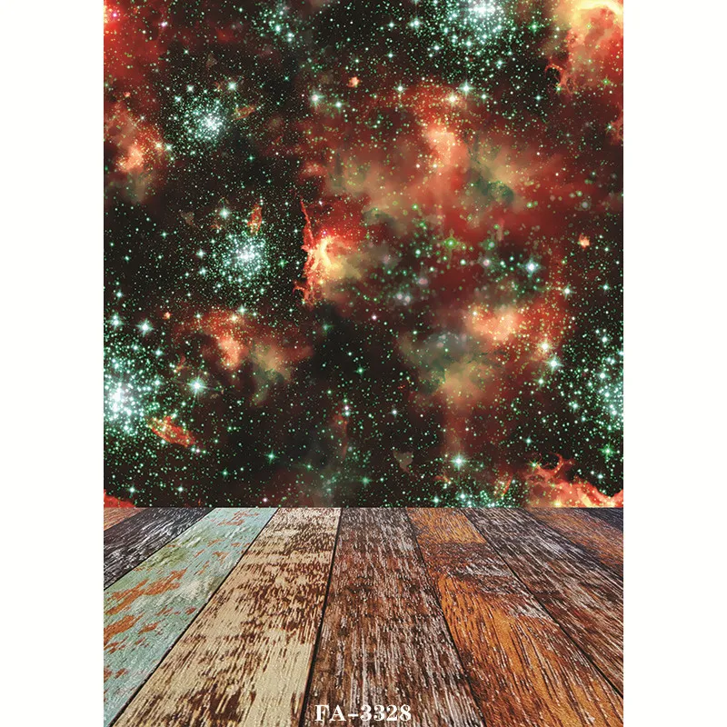 

ZHISUXI Vinyl Custom Photography Backdrops Prop Space Starry Sky and floor Theme Photography Background FA20419-92