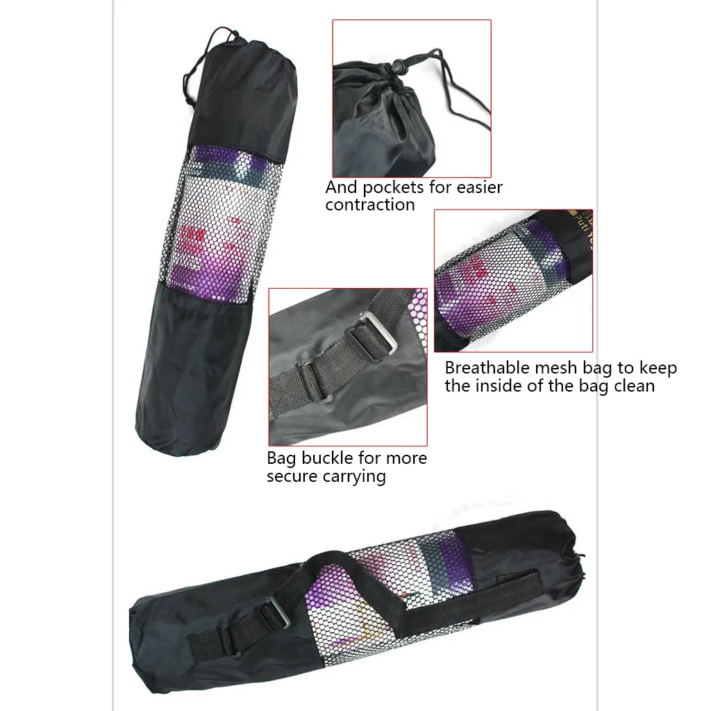 Рюкзак для йоги 183x61 см коврик дышащая сетчатая сумка Толстый водонепроницаемый