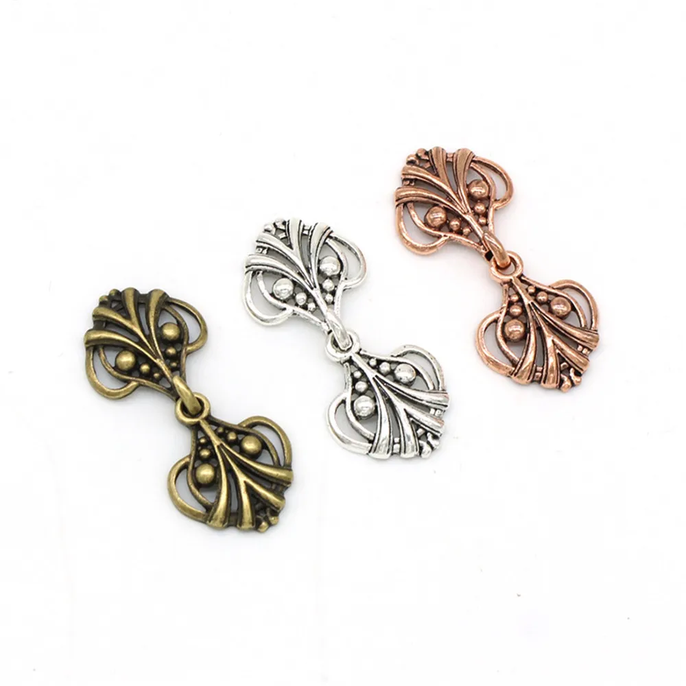 1 пара металлическая пряжка 35 х55 мм ретро кнопка на крючок для плаща застежка