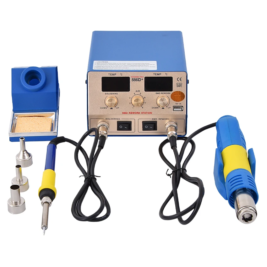 YX-886A/886D/886D+Hot Air Gun Desoldering Station Motherboard Repair Rework Station IC Disassembly Rework Station 110V/220V 700W