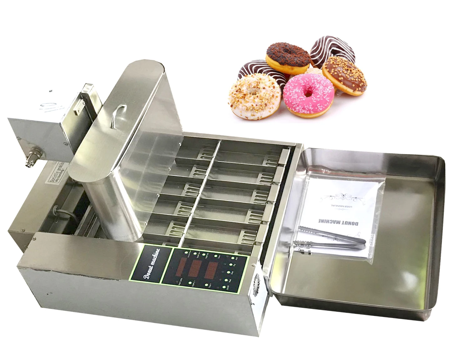 1500-2000 PCS Automatic Donut Maker/Donut Fryer/Four rows of mini doughnuts machine