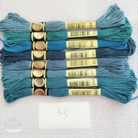 yzxinyuan multi colors 8pcslot 7 5m length similar dmc threads cross stitch cotton embroidery threads for diy sewing