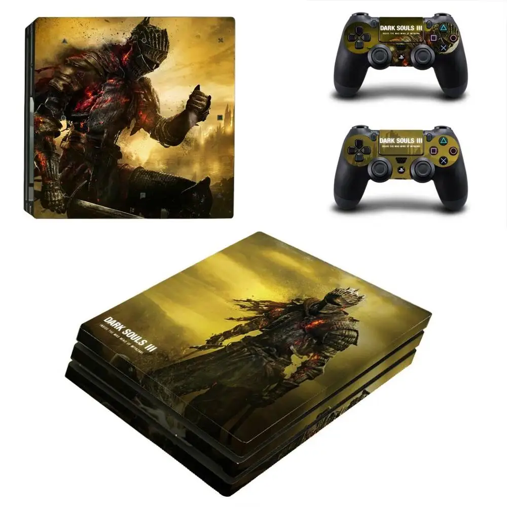 Наклейки Dark Souls PS4 Pro s Play station 4 наклейки для PlayStation скины консоли и контроллера