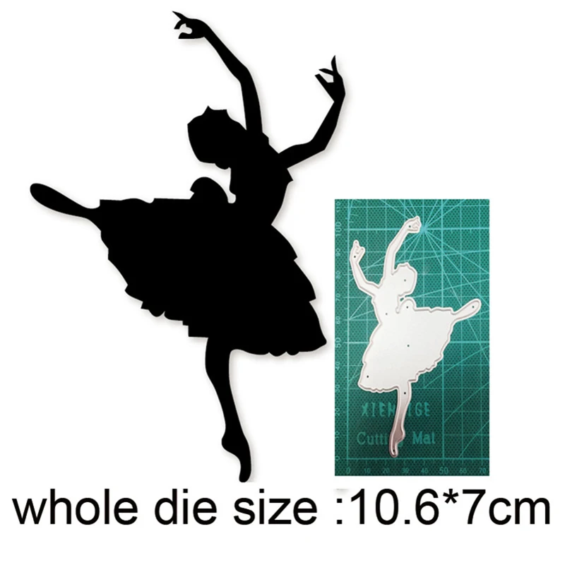 

2021 new metal cutting dies cut die mold Ballet Girl decoration Scrapbook paper craft knife mould blade punch stencils dies