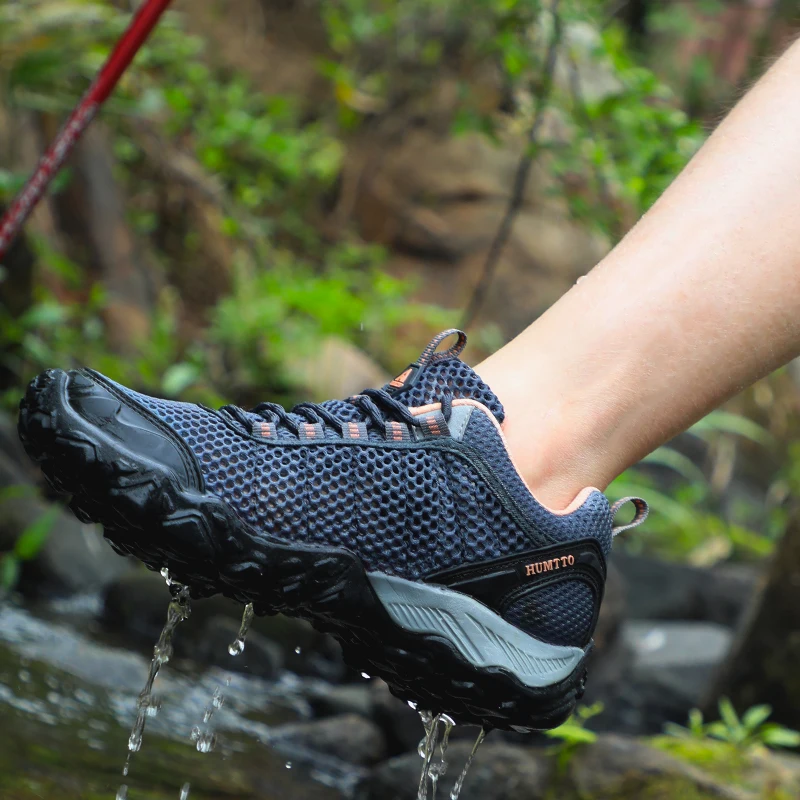 Jual HUMTTO Sepatu Hiking Sepatu Climbing Olahraga Luar Ruangan Sejuk Pria Sepatu Berburu Wanita Sneakers Trekking Sepatu Bot Pergelangan Kaki Sepatu Taktis