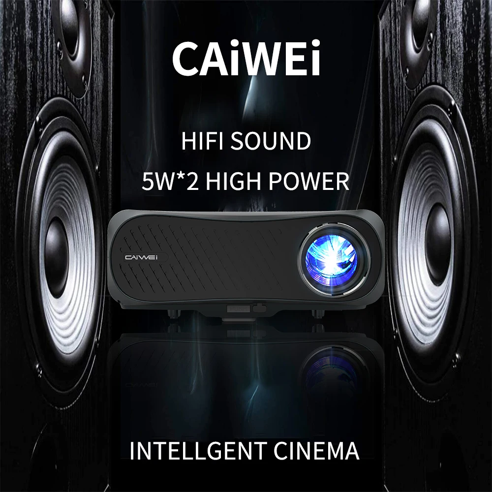Домашний проектор Beamer беспроводной Airplay Full Hd 1080P разрешение домашний кинотеатр