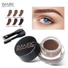 Водонепроницаемый крем для бровей IMAGIC, 6 цветов, s оттенок для бровей, коричневый натуральный крем для бровей, косметика для глаз