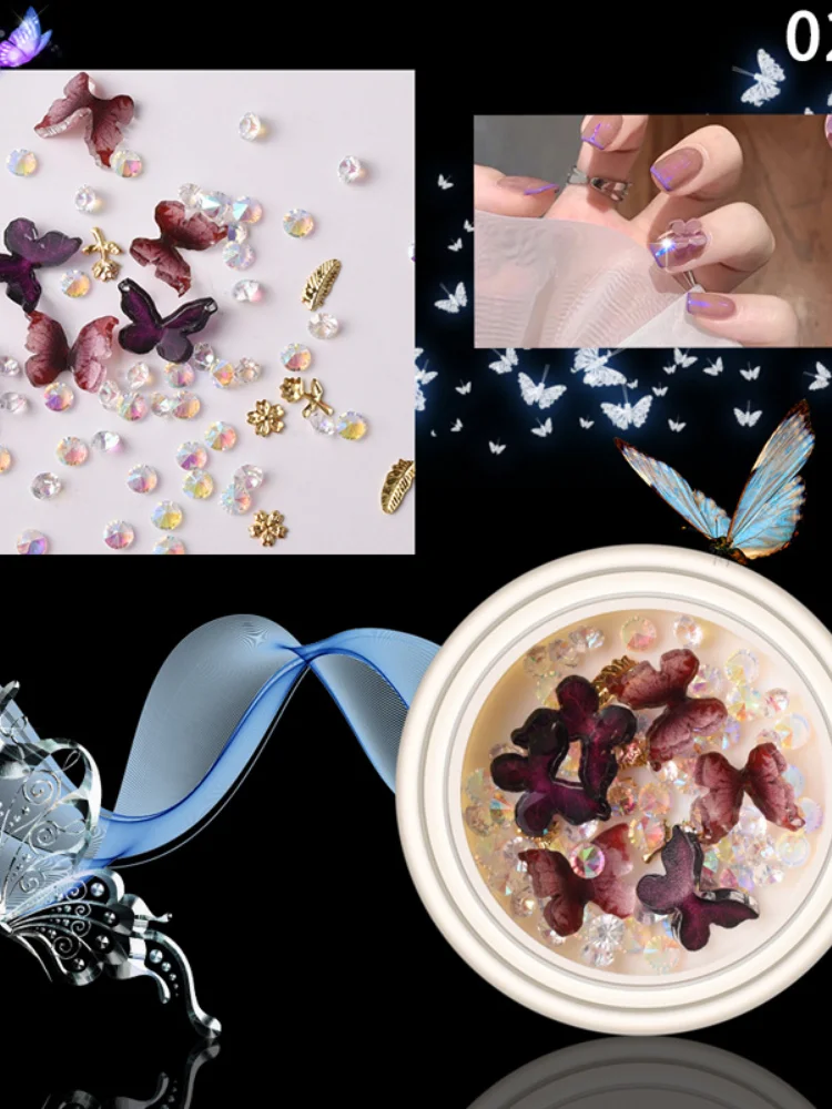

Manicure New 3D Butterfly Nail Drill Nail Jewelry Nail Sequins