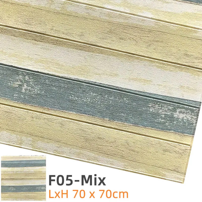 F05-Mix Kaguyahime 3D наклейки в виде кирпичной стены DIY Декор самоклеющиеся водоотталкивающие обои для детской комнаты спальни 3D стикер на стену кирпич - Цвет: F05-Mix