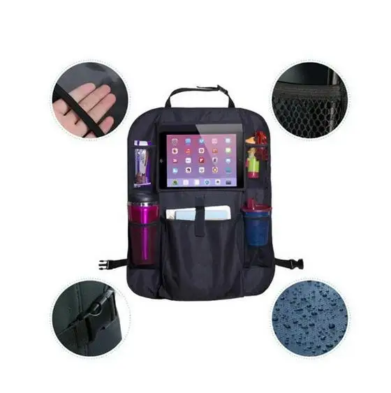 

Auto Car Back Seat Organizer Holder Multi-Pocket Travel Storage Bag Hanger Black