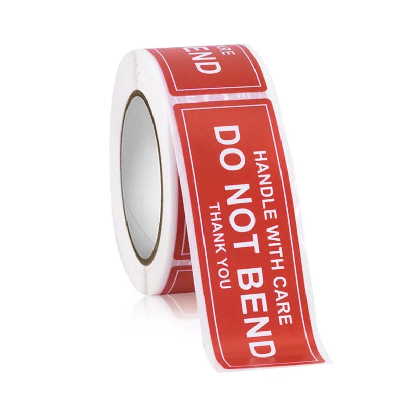 Предупреждение ющая этикетка хрупкие наклейки для украшения товаров 150 шт./рулон