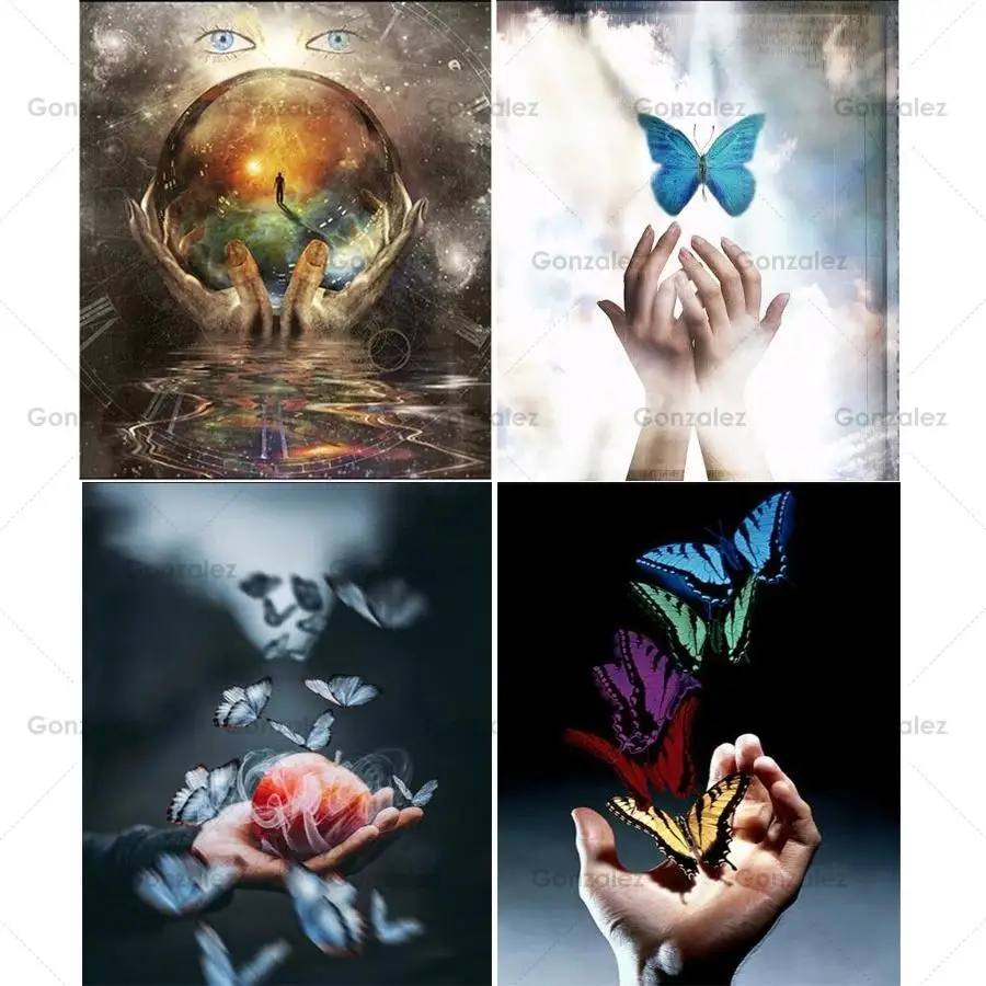 

Diy 5D Diamond Painting Magic Pictures Butterfly Mosaic Cross Stitch Full Drill Embroidery Wall Home Decoration Handmade Gifts