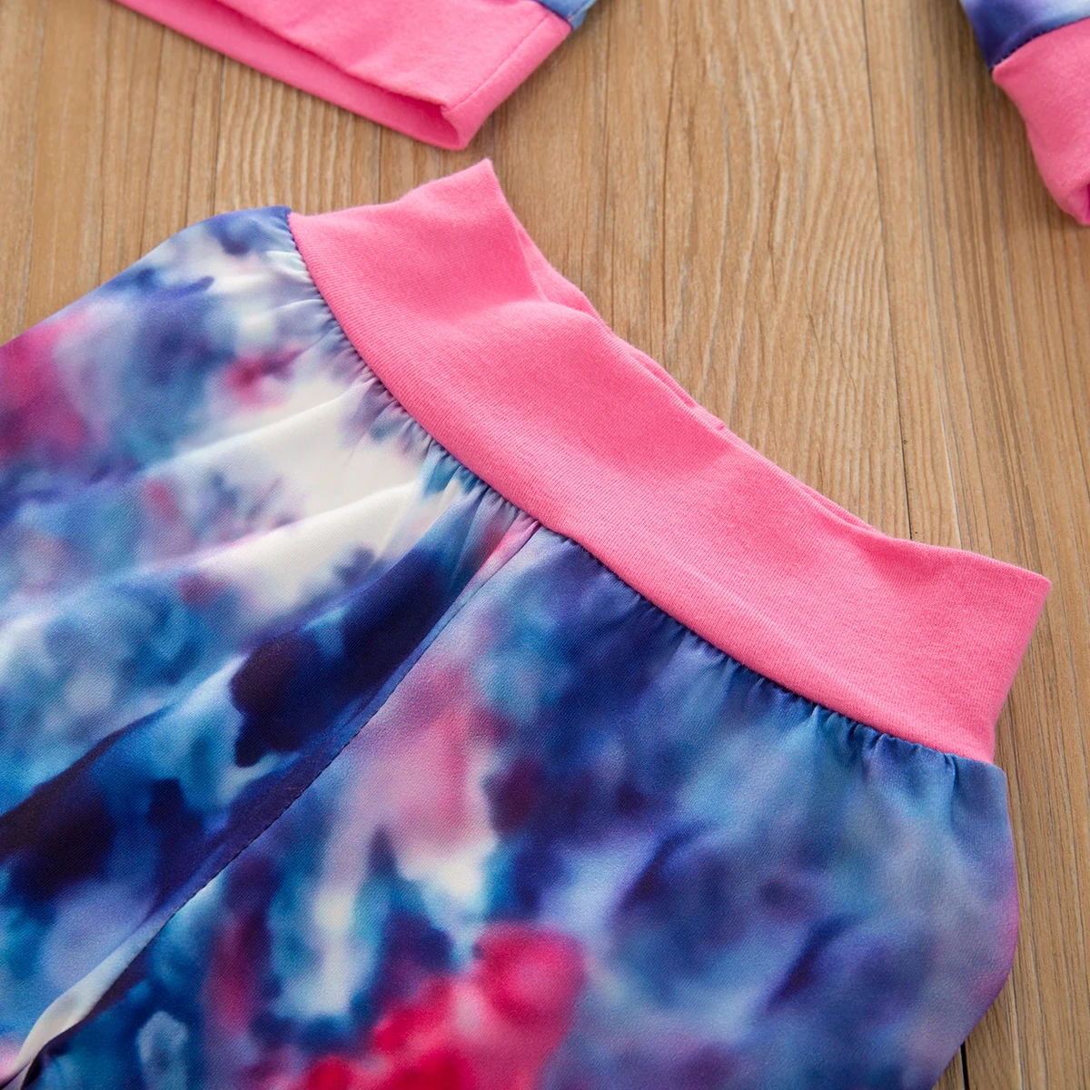 

Fall Infant Baby Tie-Dye Set Kids Girls Boys Long Sleeve Pullover Tops + Long Pants Casual Outfits 0-2Y