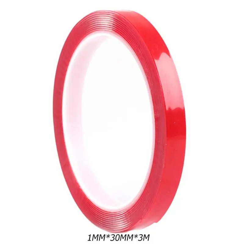 1mm30mm3m Двухсторонняя клейкая лента, водонепроницаемая, устойчивая к растворению, наклейка, автомобильная, фиксированная, клейкая лента, производительность, самофиксация, клейкая лента, Fiberfix, новинка - Цвет: 1mm30mm3m