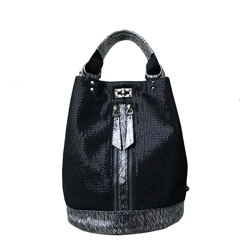 new fashion sequins leather laptop backpack women female personality lock anti theft bagpack travel mochila feminina back pack free global shipping