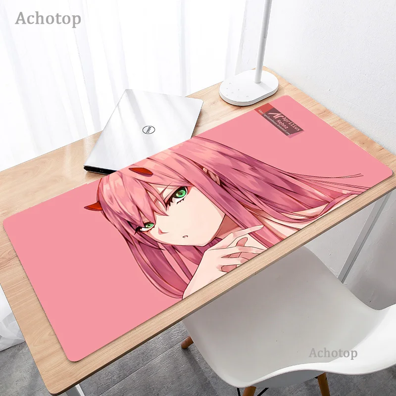 anime zero two mouse pad darling in the franxx laptop play kawaii mousepad pc gamer large mouse pad sexy girl keyboards desk mat free global shipping